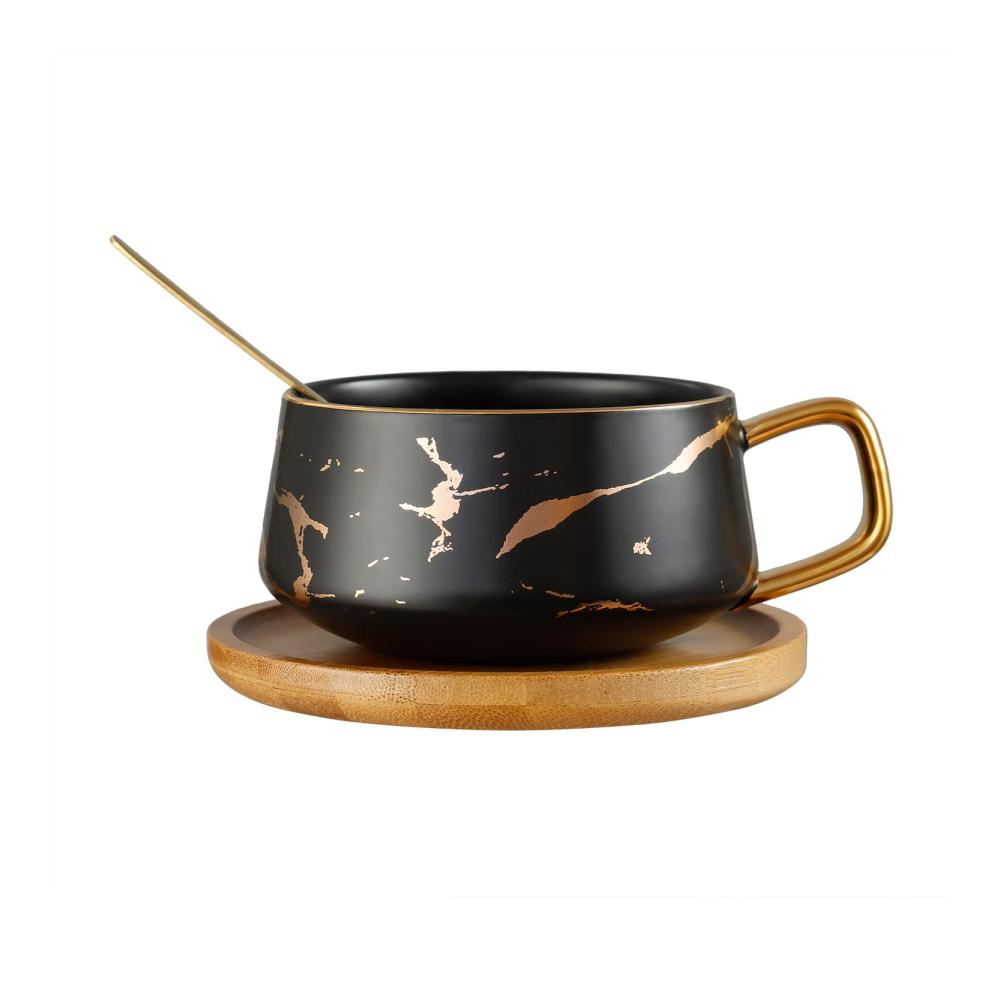 Entdecken Sie Luxus pur Tassen- & Untertassensets von Qinhai - Exquisite Keramik-Marmor-Tasse als perfektes Geschenk für beste Freundinnen Töchter Freundinnen Schwestern Tanten Mütter Großmütter & Kollegen. Einzigartiges Geburtstags- und Weihnachtsgeschenk mit Stil