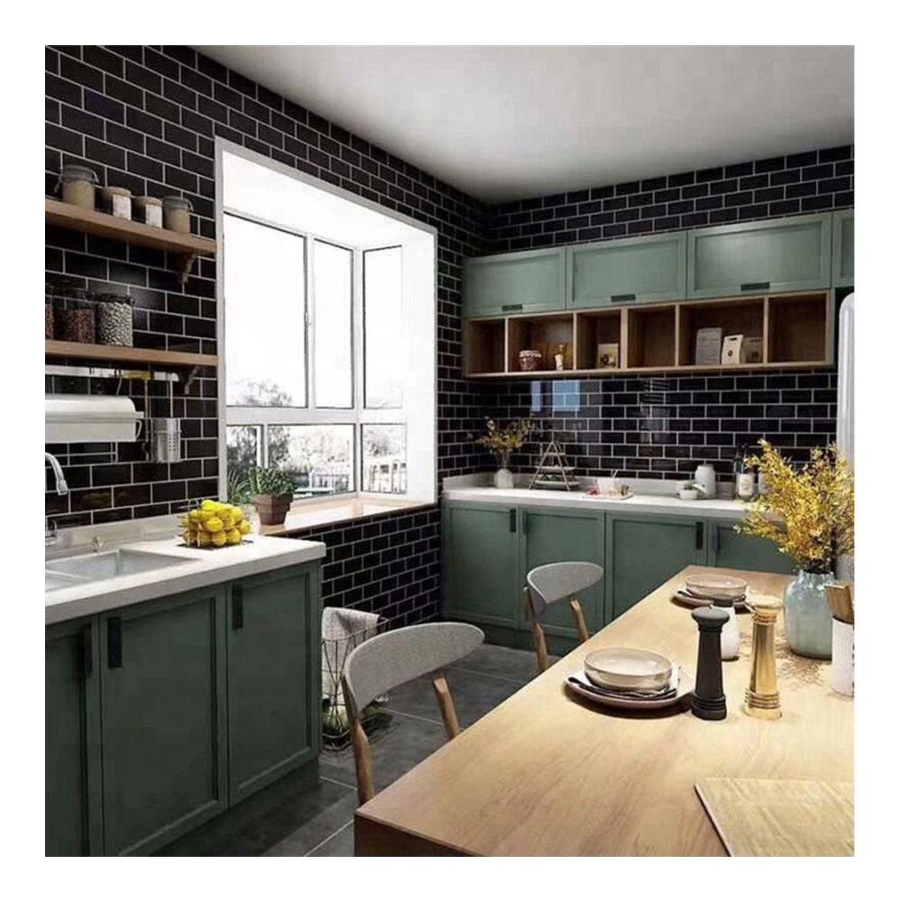 Verleihen Sie Ihrem Zuhause Glanz! 10 Stück 3D Fliesenaufkleber für Bad & Küche - Selbstklebend Vinyl Schwarz PVC. Dekorieren Sie mit Stil Metro Fliesen Wandpaneele 30x30. Erneuern Sie Ihre Räume mühelos mit Fliesendekor. Top-Qualität Klebefliesenfolie