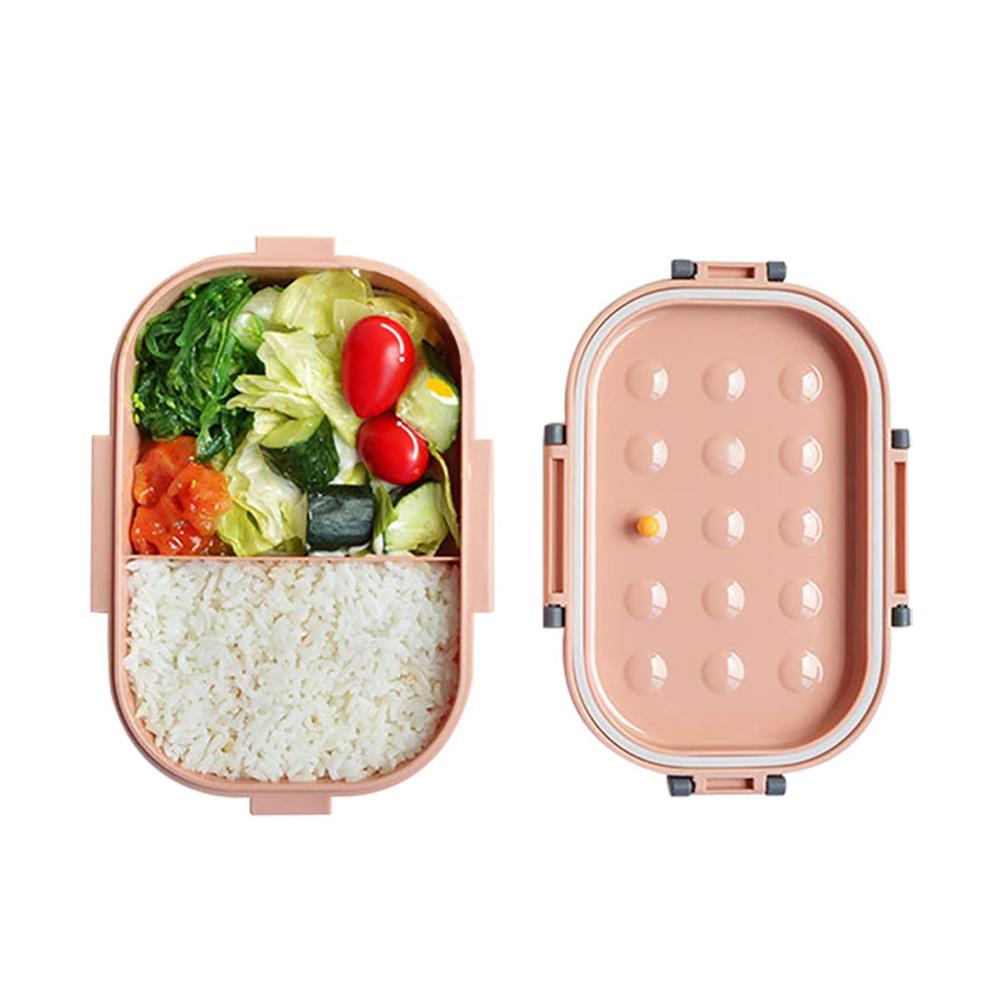Entdecken Sie die Innovation Leckdichte Bento Boxen für Unterwegs - 1000ML Kapazität Mikrowellengeeignet Perfekt für Frühstück in stilvollem Rosa für Ihre moderne Küche