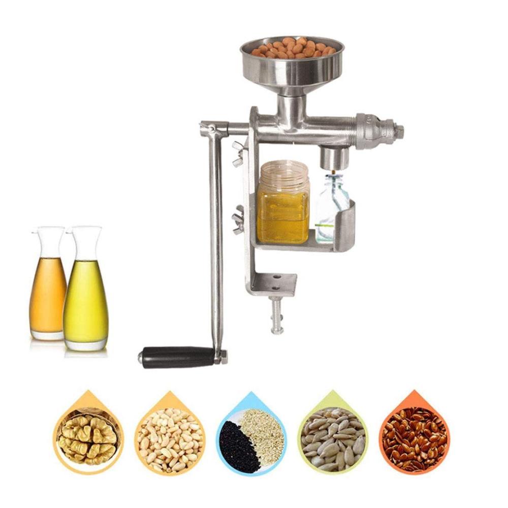 Edelstahl Ölpresse für Avocado Kokosnuss Oliven & mehr - Hochleistungs-Saft- & Zitruspresse für gesunde Küche
