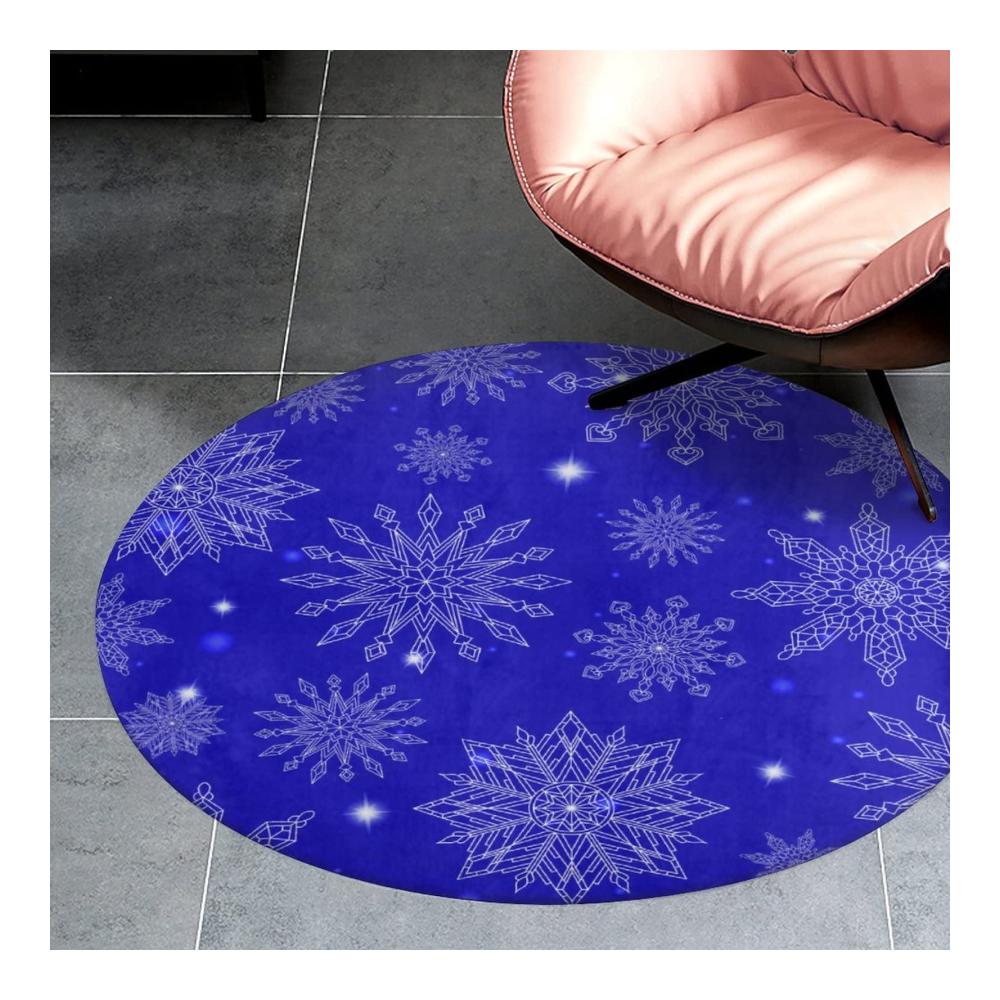 Entzückende weiße Schneeflocken Teppiche Weich flauschig & perfekt für Schlafzimmer Wohnzimmer Kinderzimmer & Mädchen. Ideale