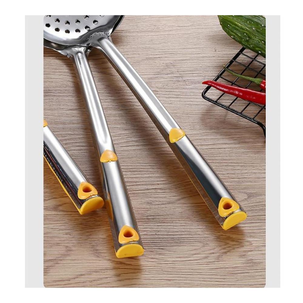 Hochwertiges Mesh-Sieb & Spitzsieb-Set | Ideal zum Filtern von Öl beim Braten zu Hause | Verschiedene Größen erhältlich | Praktischer Filterlöffel inklusive | Robust und langlebig (Farbe Silber Größe 17.3x43.5cm