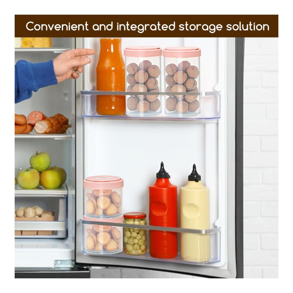 Entdecken Sie die ultimative Organisation Vorratsdosen-Set für Lebensmittel - 4 luftdichte Glasbehälter für die perfekte Speisekammer. Behalten Sie Müsli Nudeln Mehl und Zucker frisch mit stilvollen Deckeln. Maximale Frische minimales Chaos