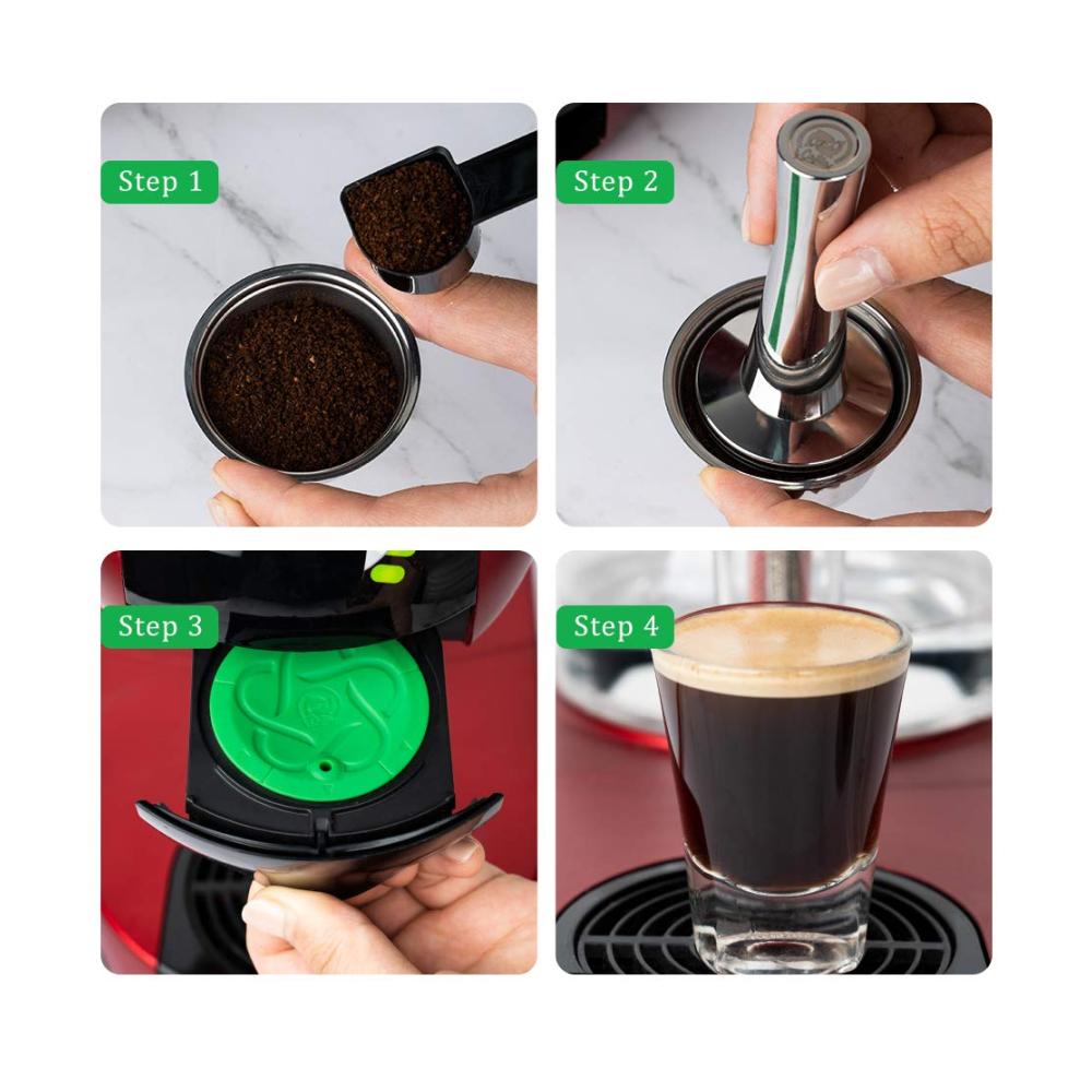 Mehrwegfilter für Dolce Gusto Nachhaltige Edelstahl Kaffeekapseln von I Cafilas - 2er Set für umweltbewussten Kaffeegenuss - Wiederverwendbare Kapseln für köstlichen Dolce Gusto Kaffee