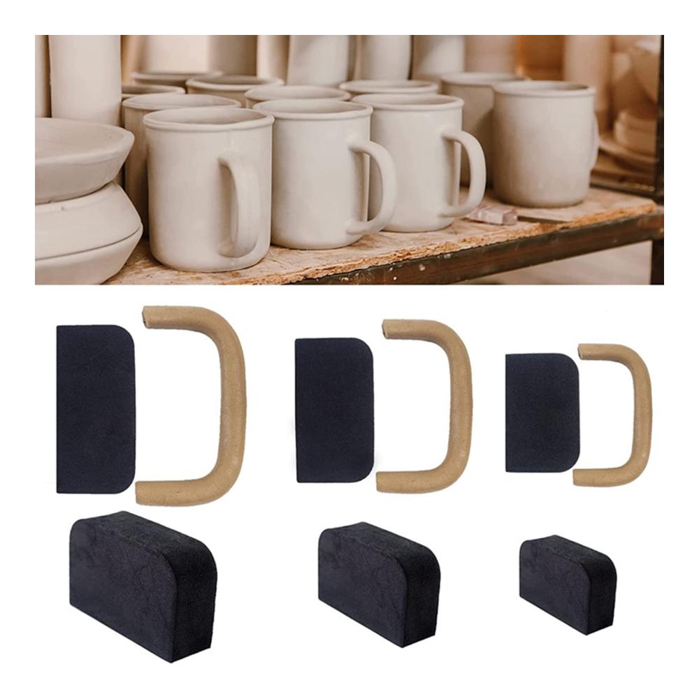 Entdecken Sie das Ultimative Werkzeug 12-teiliges Töpferbecher Griffformen Set für Kreative Tonbecher! Perfekt für Tassengriffherstellung bietet verschiedene Größen und Formen. Meistern Sie die Kunst mit hochwertigen Töpferbecher Griffformen für einzigartige Ton Bechergriffe