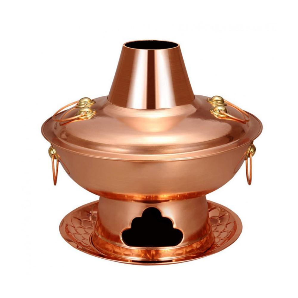 Entdecken Sie das Ultimative Fleisch-Fondues in unserem Vintage-Chinesischer Holzkohle-Hotpot! Kamin-Design für authentisches Holzkohle-Grillen. Perfekt für Familienessen & Camping-Shabu-Shabu-Kocher mit geschmortem Lam
