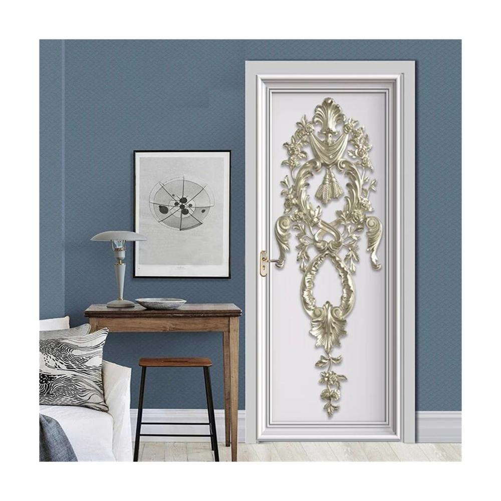 Erstaunliche Weiße Statue 3D Türaufkleber - DIY Selbstklebende Türtapete für Wohnzimmer und Schlafzimmer - Wasserdichtes PVC Türposter für beeindruckende Dekoration (77x200cm