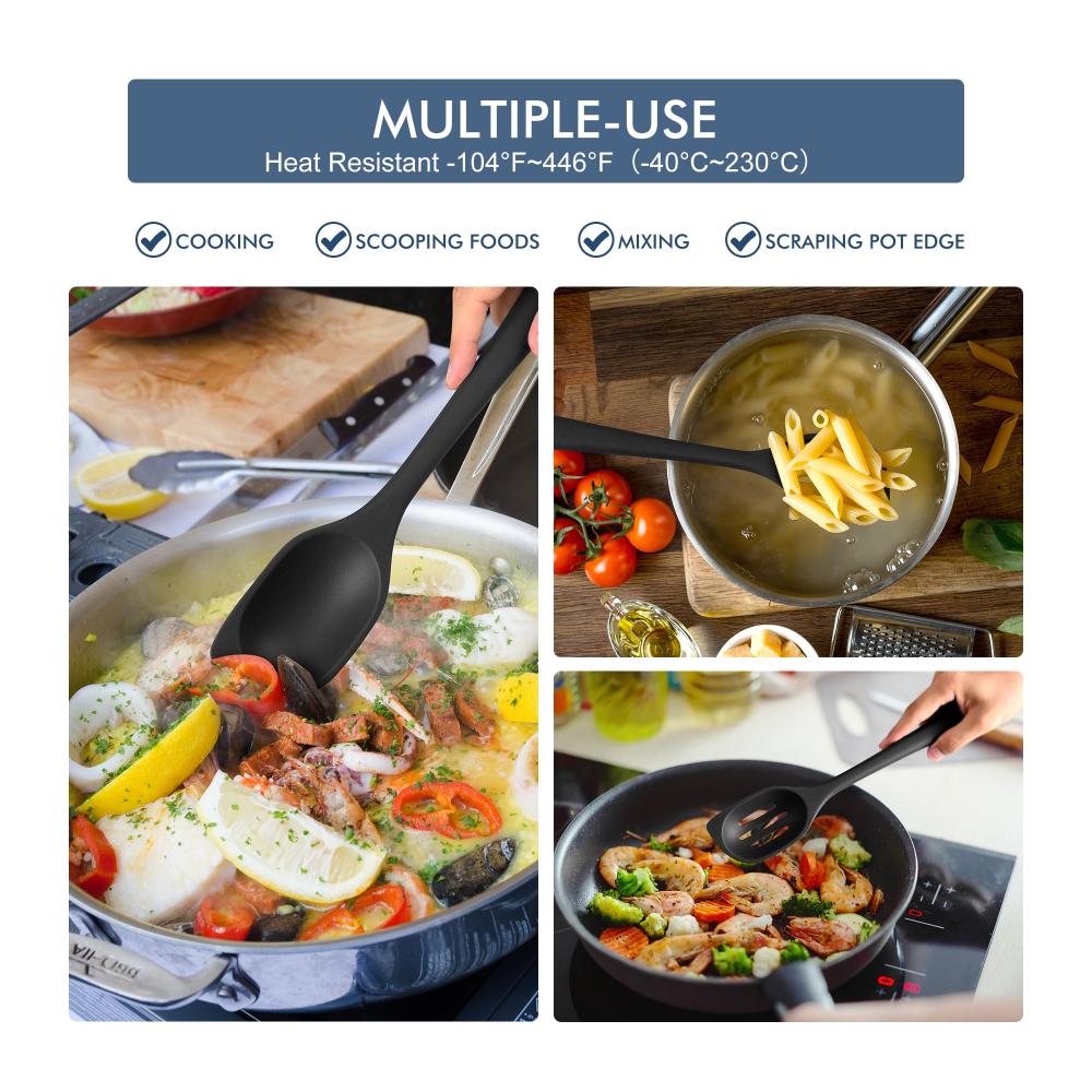 Entdecken Sie die Perfektion beim Kochen mit dem HOTEC Hitzebeständigen Silikon-Kochlöffel-Set! Vielseitige Spatel für Mischen Servieren und Schaben in einer großen Küche. Mit Antihaftbeschichtung spülmaschinenfest und stilvollen 318 cm. Kochgenuss neu definiert Vielseitigkeit des Kochlöffels HOTEC Hitzebeständiger Silikon-Kochlöffel 318 cm – Perfekt zum Mischen Servieren & Schaben – Spülmaschinenfest & Antihaftbeschichtet in elegant