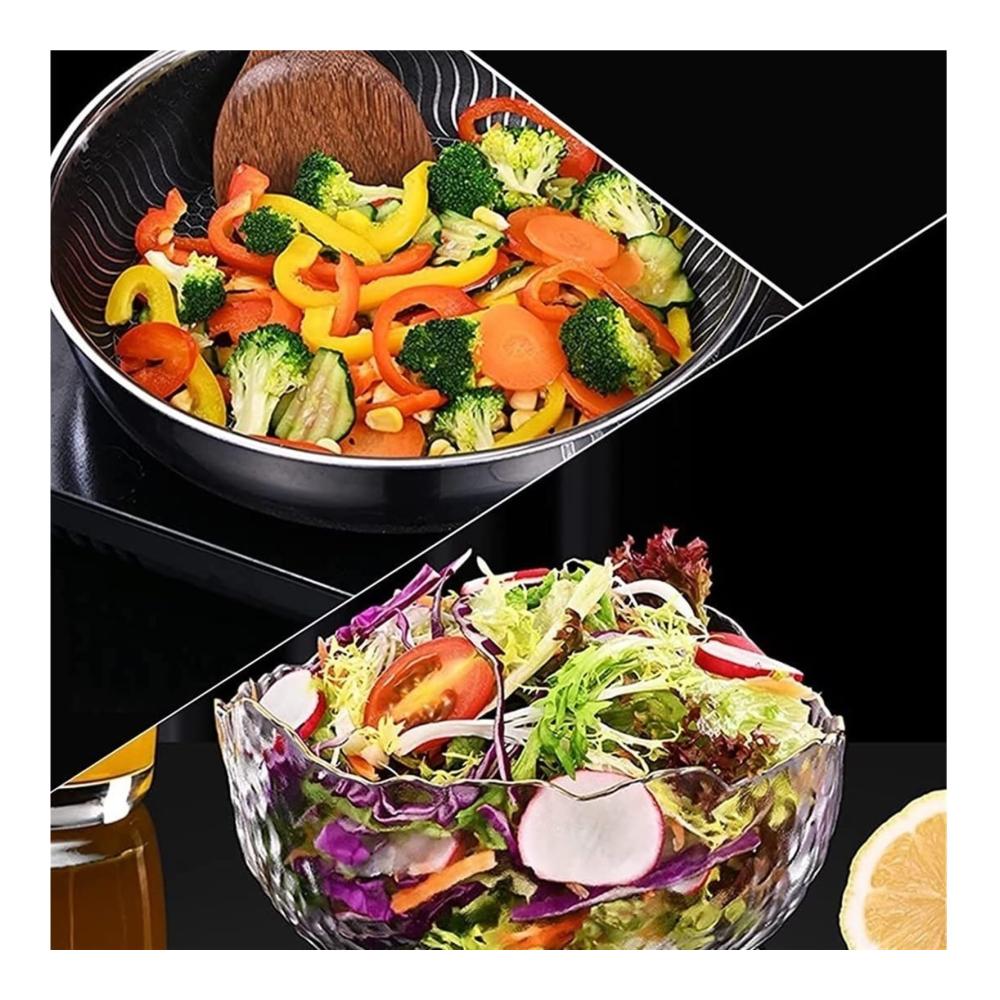 Elektrische Salatschleuder USB wiederaufladbar 4L Kapazität automatische Reinigung Obst- & Gemüsetrockner 1200mAh Akku