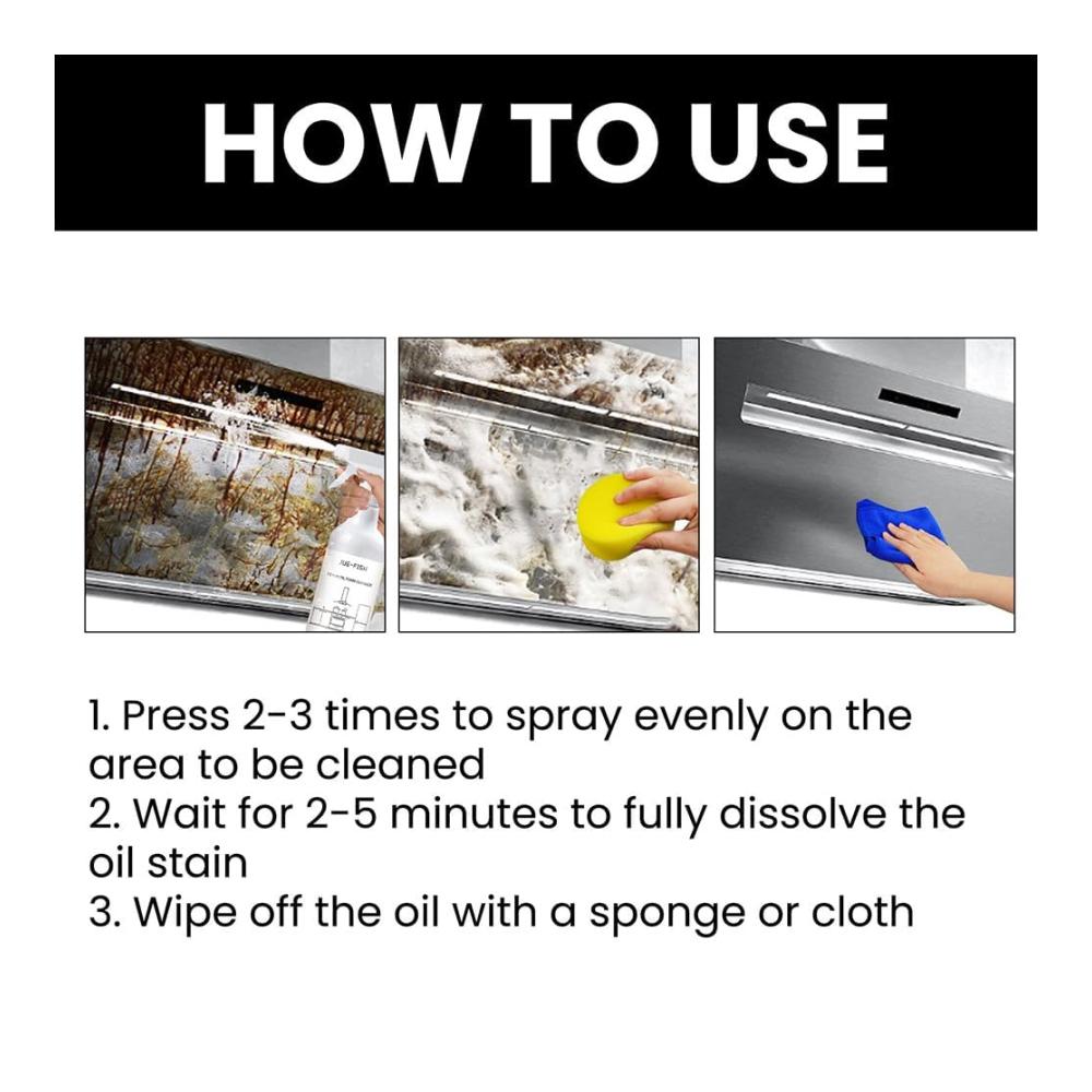Natürliche Frische erleben Splashfoam Sprühflaschen-Set für Allzweckreinigung mit Sprühtabs. Effektive Reinigung von WC Backofen & mehr (3 Stück