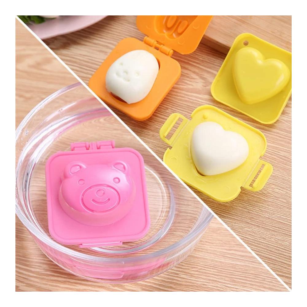 Vielseitiger Eierschneider & Gemüsehobel-Set 8 Stück Eiformer inklusive 3D Cartoon-Design - Perfekt für DIY Onigiri Sushi & mehr! Machen Sie das Kochen zum Vergnügen