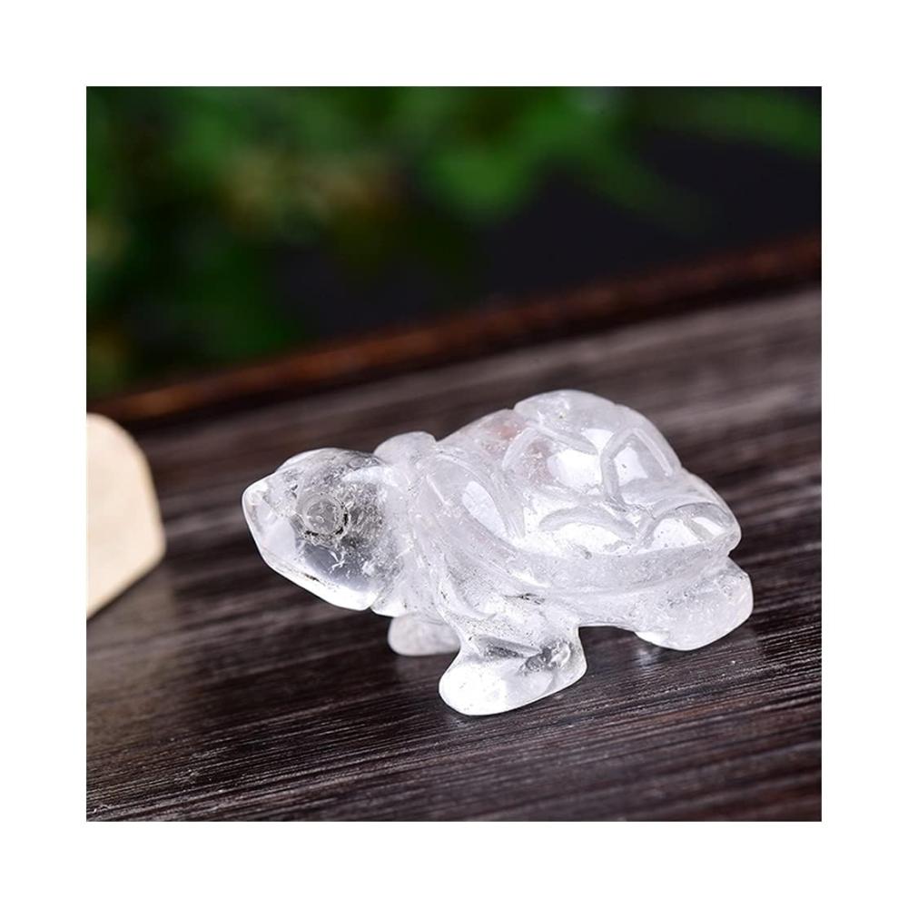 Exquisite Handarbeit Zimmerbrunnenzubehör - Kleine Schildkröten aus natürlichem Kristall für Gesundheit und Dekoration - Handgeschnitzte und polierte Kunstwerke für Ihr Zuhause - Perfektes Souvenir und Sammlerstück von QINTINYIN