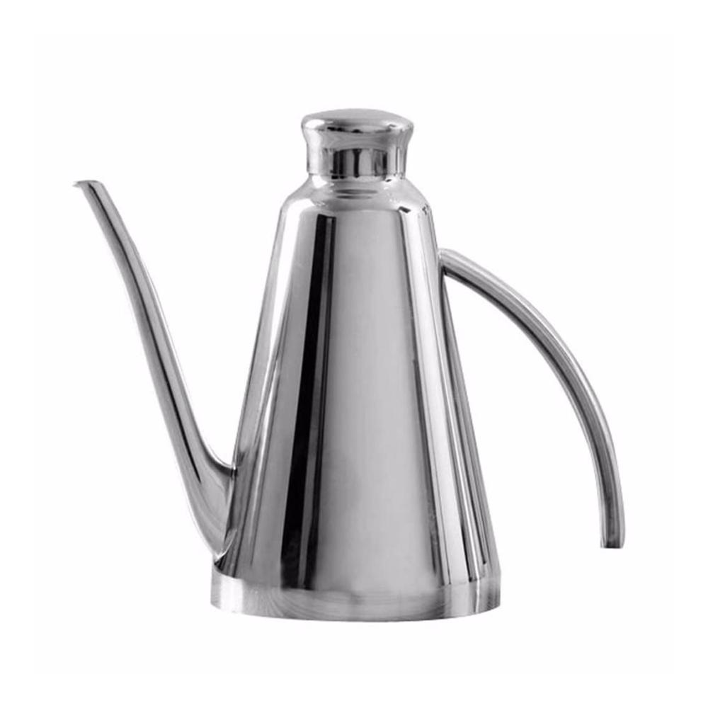 Edelstahl Flaschen-Set (2er Pack) 500 ml Moderner Öl- und Essigspender für die stilvolle Küche – Nachfüllbare Behälter für Kochen und Auf