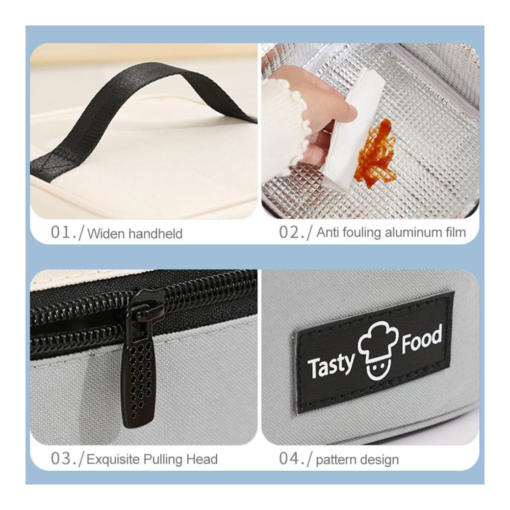 Entdecken Sie die Perfektion Bento Boxen Meisterwerk – Liebevoll gestaltete Isolierte Lunchtasche mit Griff für Büro & Schule. Große Kapazität Thermotasche für frische Mahlzeiten die Sie lieben. Ideal für Picknick & unterwegs