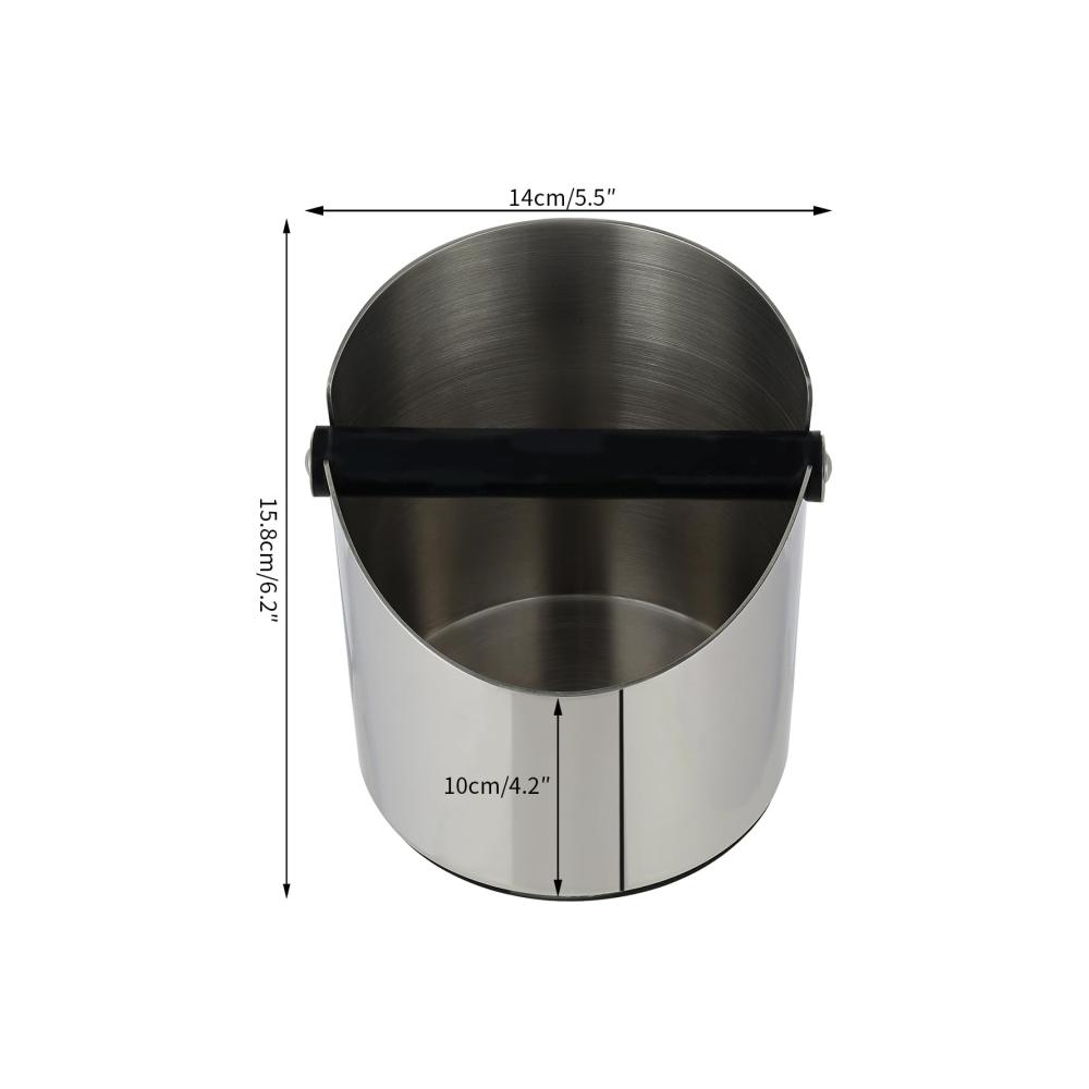 Maximale Sauberkeit und Effizienz LGODDYS Tamper-Abschlagbehälter - 1200ML Knock Box für Siebträger-Kaffeemaschinen. Barista-Zubehör für müheloses Kaffeesatz-Sammeln und optimale Kaffeezubereitung. Robuste Qualität für anspruchsvolle Baristas