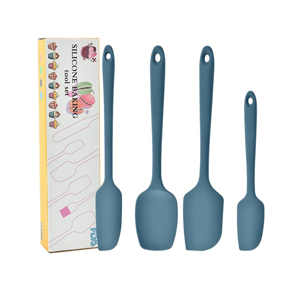 Entdecken Sie die Vielseitigkeit Premium Silikon Spachtel Set für Kochen Backen und Mischen - Hitzebeständige Gummispatel und Teigschaber - Küchenhelfer für perfekte Kreationen