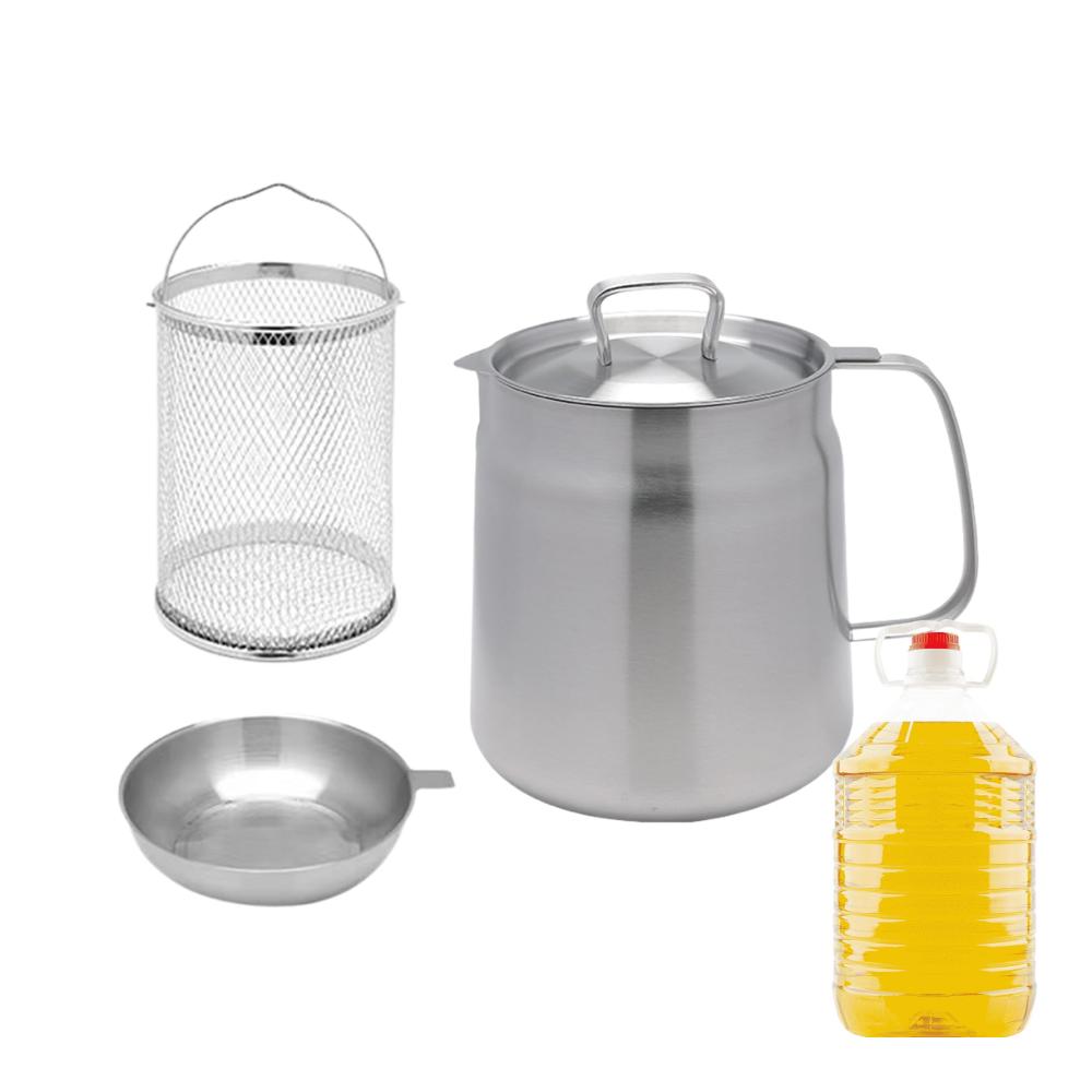 Entdecken Sie den Dixii Ölsprüher Edelstahl-Brattopf mit Staubschutz & Ausgussdüse - Perfekter Fetthalter und Ölfilter für Frittieröl Speckfett Kokosöl und mehr! Genießen Sie müheloses Kochen mit diesem hochwertigen Ölspender