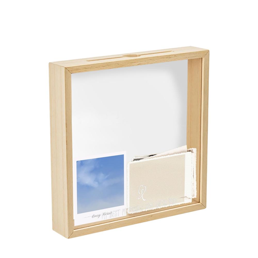 Objektrahmen Schattenbox für Reiseabenteuer Holzkiste für Hochzeiten Fotos Souvenirs Münzen & mehr - Kreative Geschenke für Erinnerungen & Dekorationen