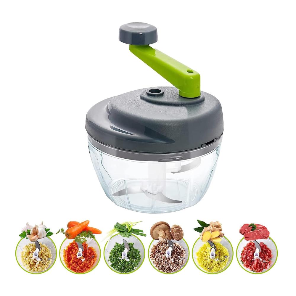 Premium Knoblauchpresse & Zwiebelschneider Set - Manueller Gemüsehacker für müheloses Schneiden von Knoblauch Zwiebeln Obst & Gemüse - Küchenhelfer & Kochzubehör für schnelles Kochen & Vorbereiten
