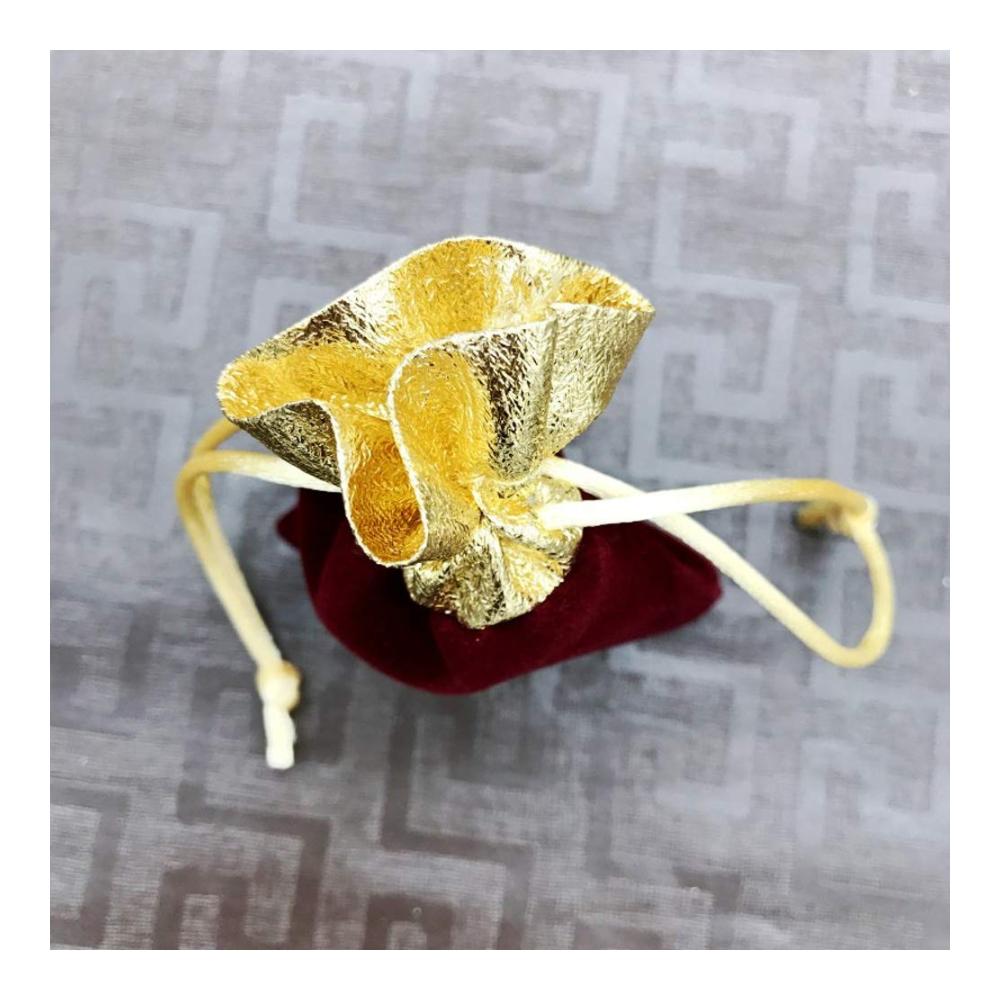 Elegante Gastgeschenke 50 Samtbeutel mit goldenem Rand für Schmuck - Ideal für Hochzeit Party Weihnachten & DIY Handwerk - Praktisch und stilvoll