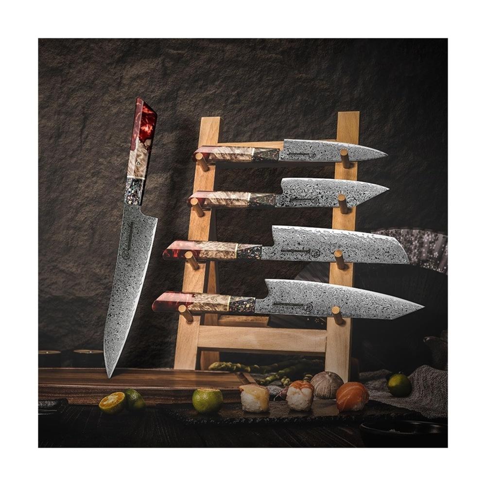 Entdecken Sie die Exzellenz der Küchenmesser-Sets 1-5 Stück Damaskusmesser aus hochwertigem AUS-10-Stahl – Meisterhaftes Chef-Allzweckmesser-Set für präzises Fleischschneiden und effiziente Schneidwerkzeuge von Grandsharp. Erleben Sie kulinarische Perfektion