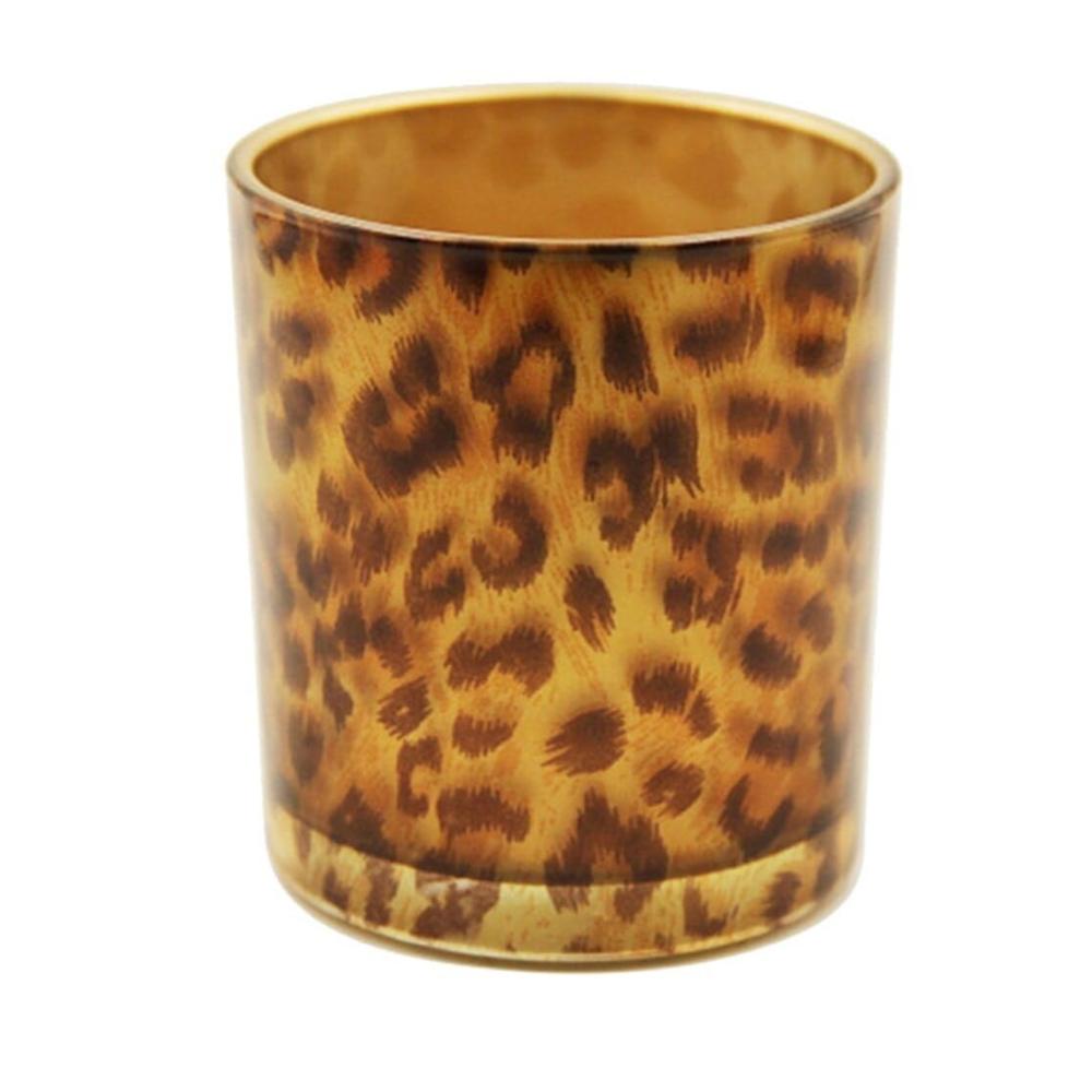 Entdecken Sie den Charme Exklusiver Glas Teelichthalter mit Leopardenmuster | Brillanter Kerzenständer & Tischdeko | Vintage Eleganz für Ihr Zuhause | Kreatives Design für Ambiente | Einzigartiger Teelicht Kerzenhalter mit Stil | Dekorativ und fun