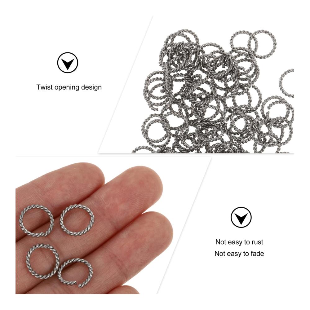Entdecken Sie die Vielfalt mit unseren 100 Drehkranz Öffnen Ringen! Silberne Edelstahl Verbindungsringe für einzigartigen Schmuck. Goldener Schlüsselanhänger verdrehte Offene Biegeringe perfekt für stilvolle Halsketten. Rostfreier Stahl in hochwertiger Verarbeitung