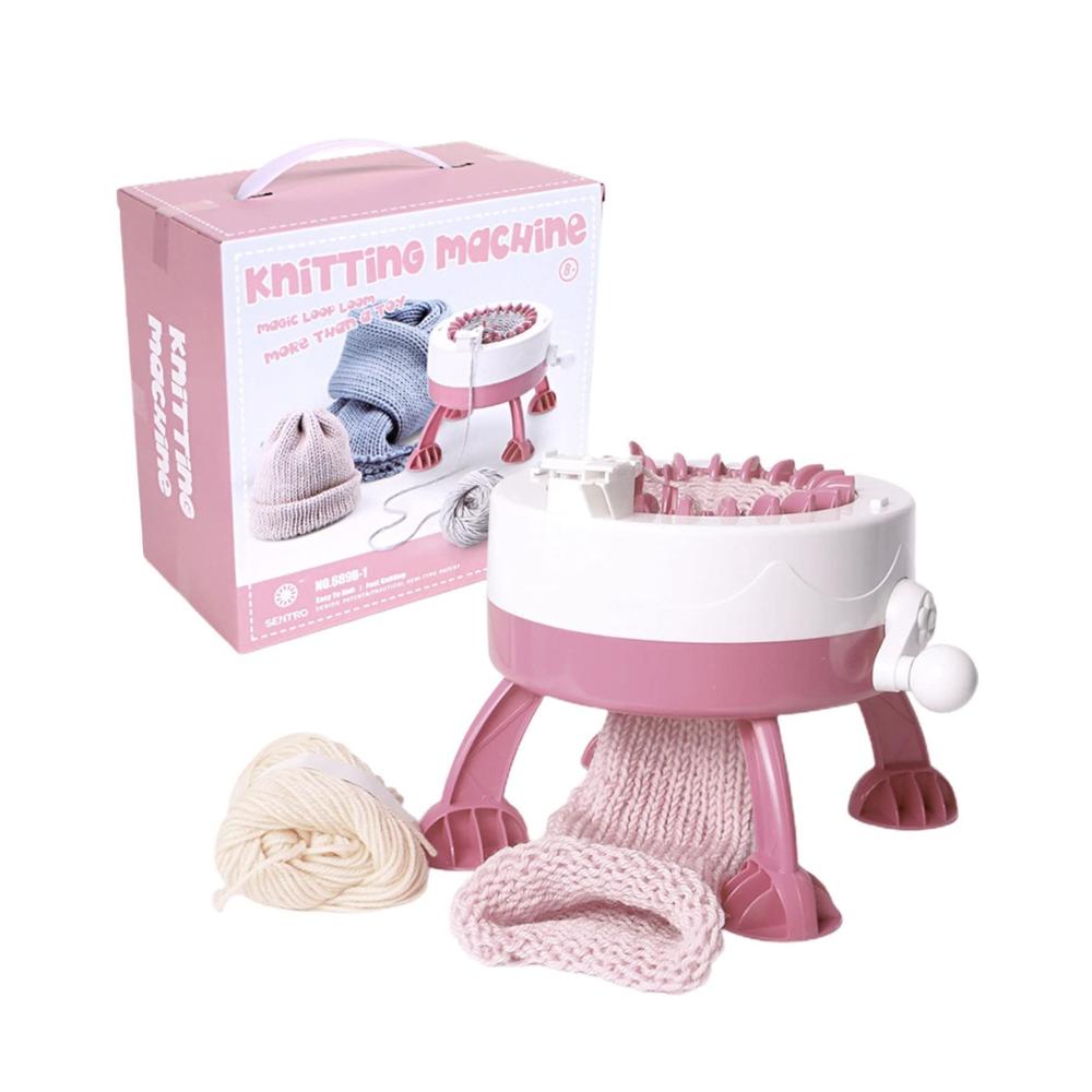 Entdecken Sie die Magie des Strickens mit Präzisions-Stricknadeln - Handstrickset für Kreative Strickmaschine 22 Nadeln DIY Kit für Socken Mützen Schals. Innovatives Design manuelle Bedienung perfekt für Erwachsene und Kinder. Stricken Sie stilvolle Accessoires und Geschenke - Spaß und Kreativität vereint
