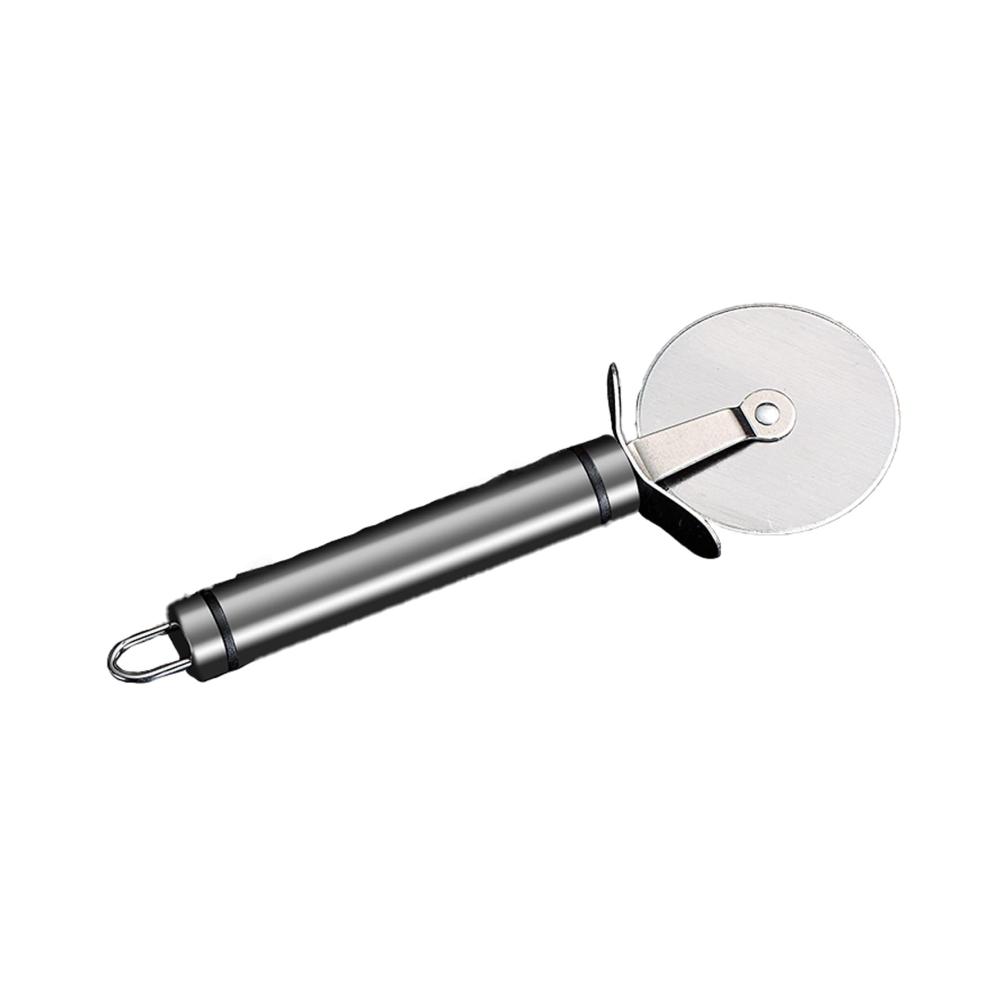 Pizzaschneider aus Edelstahl - Präziser Pizzaroller für perfekte Schnitte - Vielseitiger Küchenhelfer für Pizza Pasteten & mehr - Ergonomisches Design - 19x5.9cm