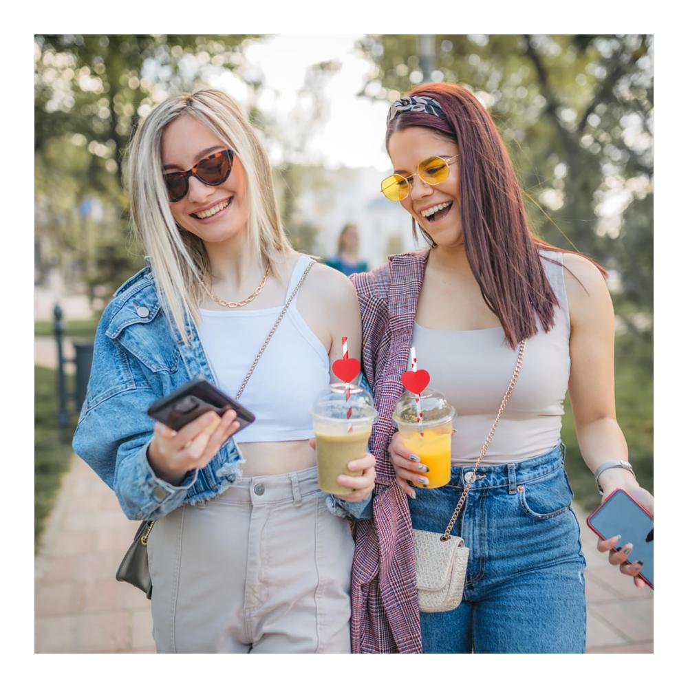 Biologisch Abbaubare Papierstrohhalme - 40 Stück | Rosa gestreift & Herzdesign | Ideal für Kaffee Cocktails & mehr | Perfekt für Valentinstag Hochzeiten & Geburtstage | Umweltfreundliche Strohhalme für jeden Anlass
