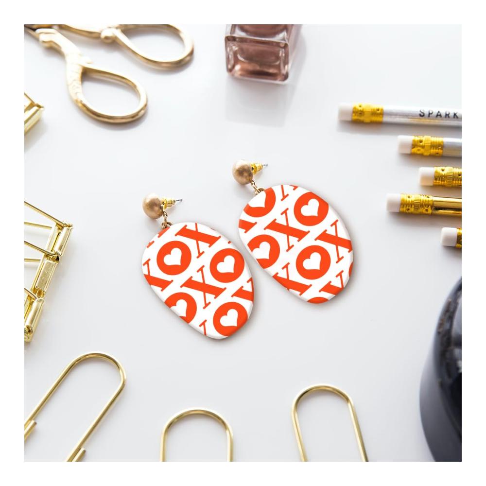 Hochwertige 2er-Pack Siebdruckschablonen mit XOXO-Muster für Kreative - Ideal für Polymerton und mehr! Wiederverwendbare 11x8.5 Netzschablonen für perfekte Typ