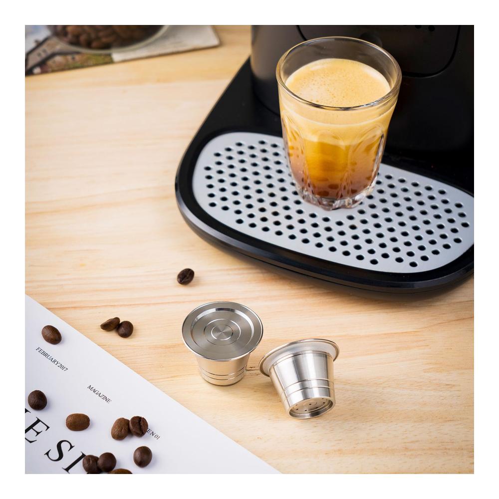 Genießen Sie umweltfreundlichen Kaffee! Mehrwegfilter für feinmaschige Kaffeemaschinen Nachfüllbare Edelstahl-Kaffeekapsel für mühelose Reinigung und Kompatibilität