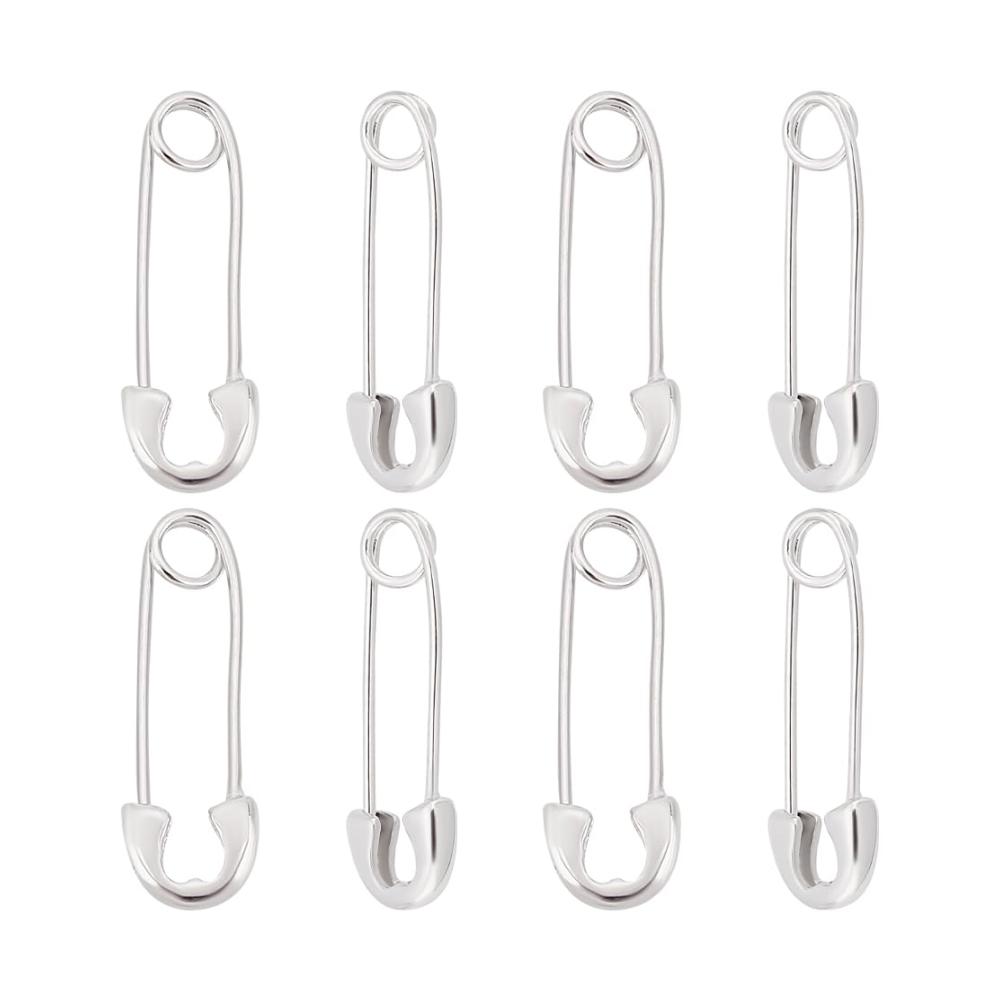 Entdecken Sie Eleganz 4 Paar Ohrhaken Pin-Ohrringe aus 925 Sterlingsilber-Messing. Sicherheitsnadel-Design trifft auf Büroklammer-Schleifen-Schmuck für Damen. Perfekt für Schmuckherstellung zum Jahrestag Geburtstag und Valentinstag. Erwecken Sie Ihre Stil mit diesen exquisiten