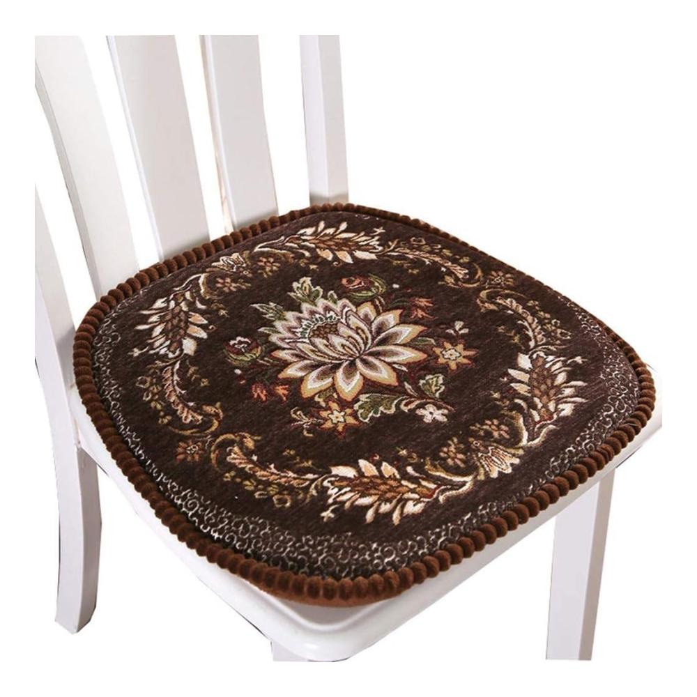 Erfrischendes 4er-Set Stuhlkissen für drinnen und draußen – Gemütliche Sitzkissen für Garten Küche & Esszimmer – Dekorative Zierkissen mit angenehmem Komfort – Robuste Gartenkissen 43x45 cm Coffee