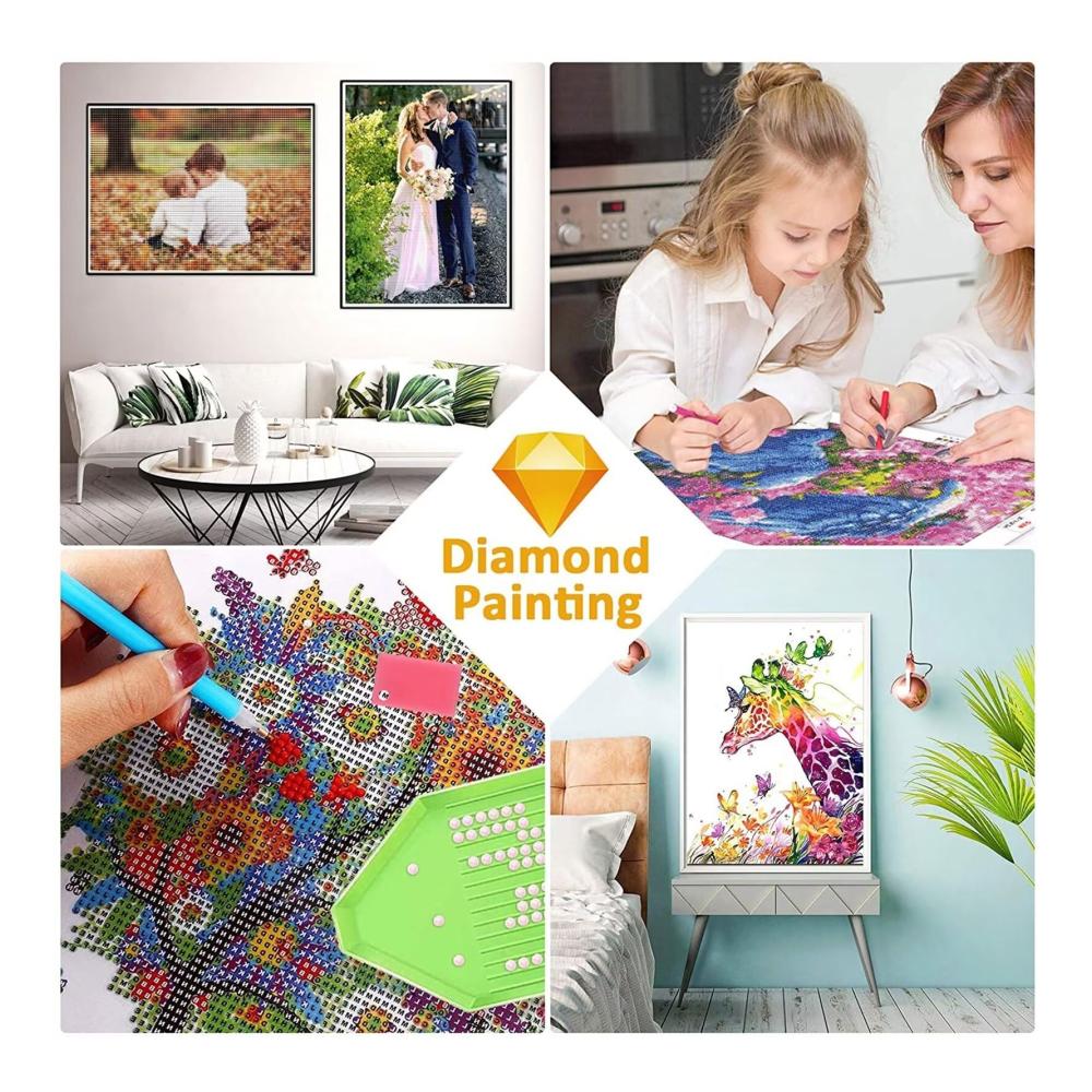 Entdecken Sie die Magie des DIY mit unseren Bausätzen für Diamantmalerei! 3-teiliges Set für Erwachsene Abstrakte Geometrie in 5D 30x50cm pro Stück. Perfekt für Wanddekoration