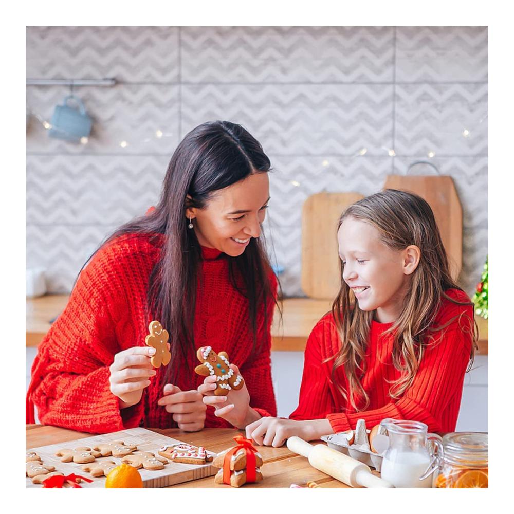 Feine Weihnachtsausstecher Set mit 12 Stücken für Kekse Fondant & mehr - Hochwertige Backformen für DIY-Backprojekte