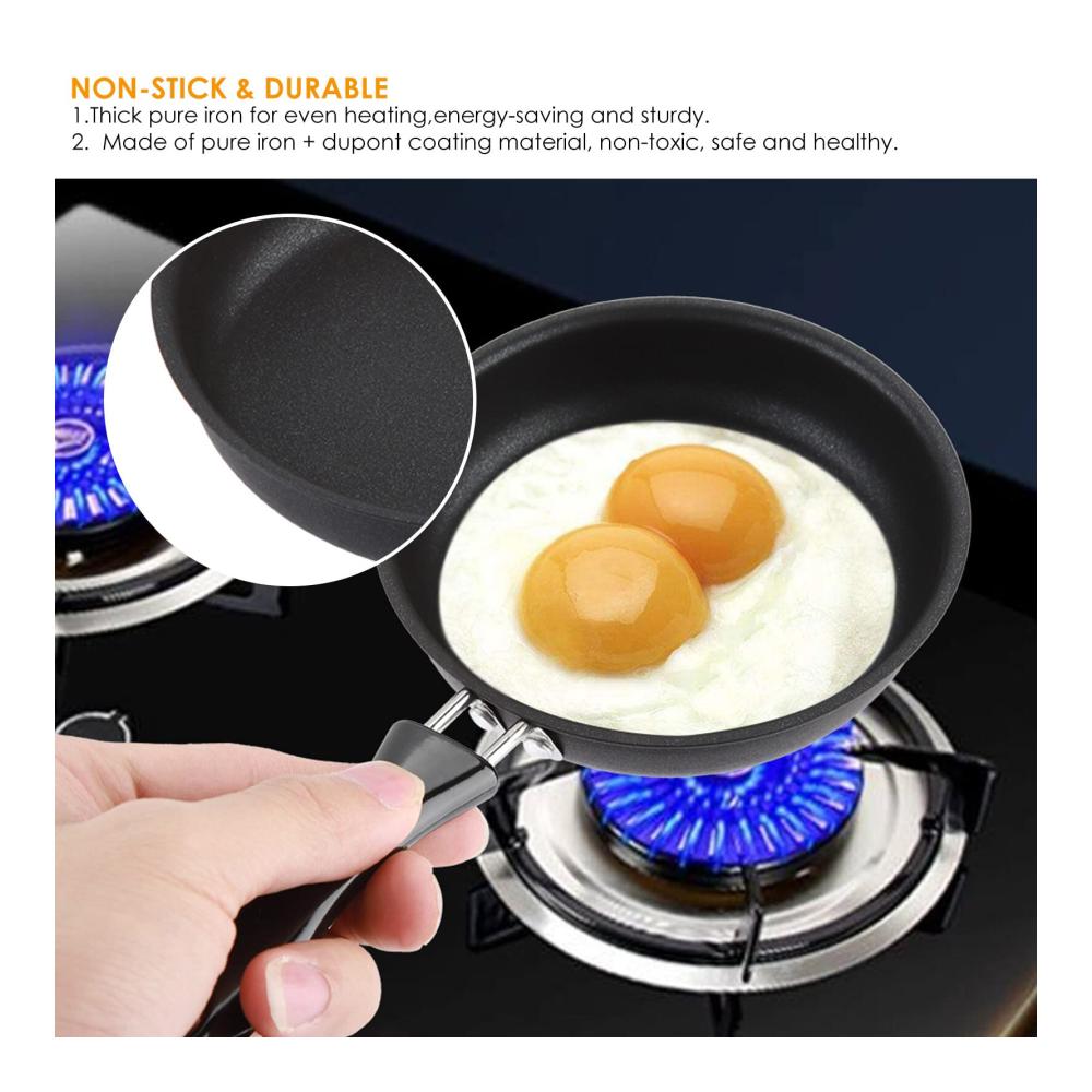 Entfalten Sie Ihre Kochkünste mit unserer Mini-Bratpfanne für ein Ei! Tragbare Eleganz für pochierte Eier und mehr. Perfekt für den Haushalt passt auf kleine Gasherde und Induktionsherde. Bereichern