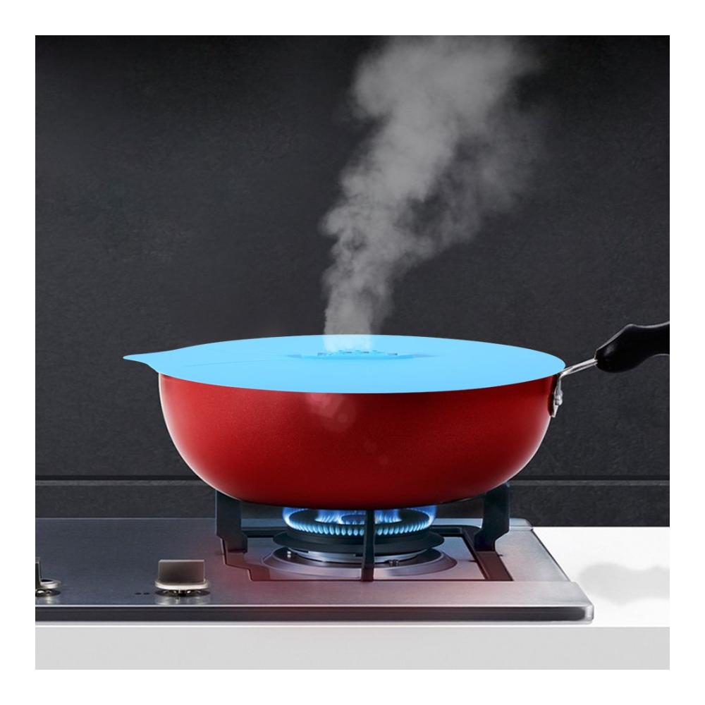 Entdecken Sie die Vielseitigkeit Silikondeckel Set - 3er Pack Dichtungsabdeckungen im Dampfschiff-Design für Topf Becher und mehr - Küchenhelfer in Blau