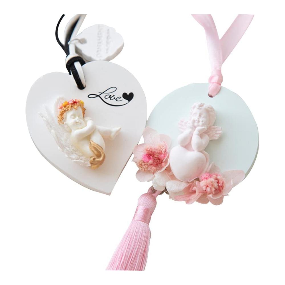 Entdecken Sie die Vielfalt mit 2 Engel-Kuchenformen | Kreativ backen mit Ton Fondant & mehr | Gießformen für Harz UV-Epoxid Schokolade | Perfekt für süße Baby-Motive | Backspaß garantiert