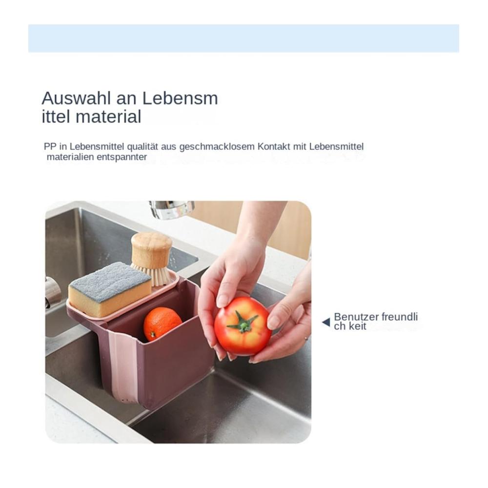 Holen Sie sich Ordnung Faltbarer Schrankkorb für Küchenspülen | Tropfschutz & Organisation | Praktisch für Küchen und Restaurants | Platzsparend & Vielseitig