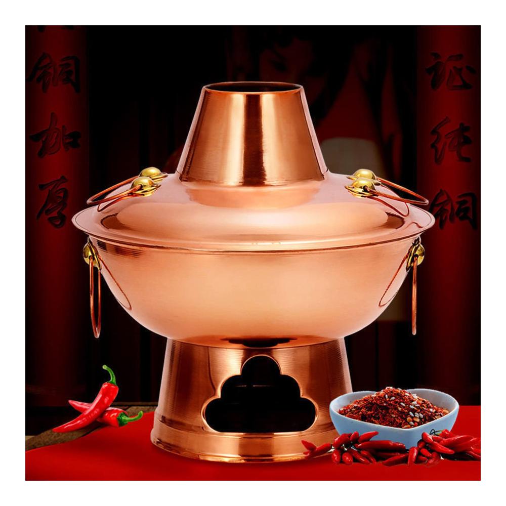 Entdecken Sie das Ultimative Fleisch-Fondues in unserem Vintage-Chinesischer Holzkohle-Hotpot! Kamin-Design für authentisches Holzkohle-Grillen. Perfekt für Familienessen & Camping-Shabu-Shabu-Kocher mit geschmortem Lam