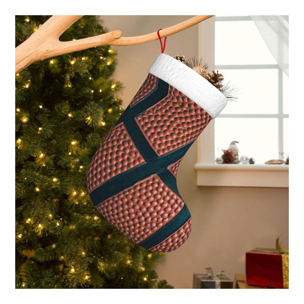Personalisierte Nikolausstiefel Basketball-Sportdesign für festliche Weihnachtsdekorationen ideale Geschenke für Familienurla