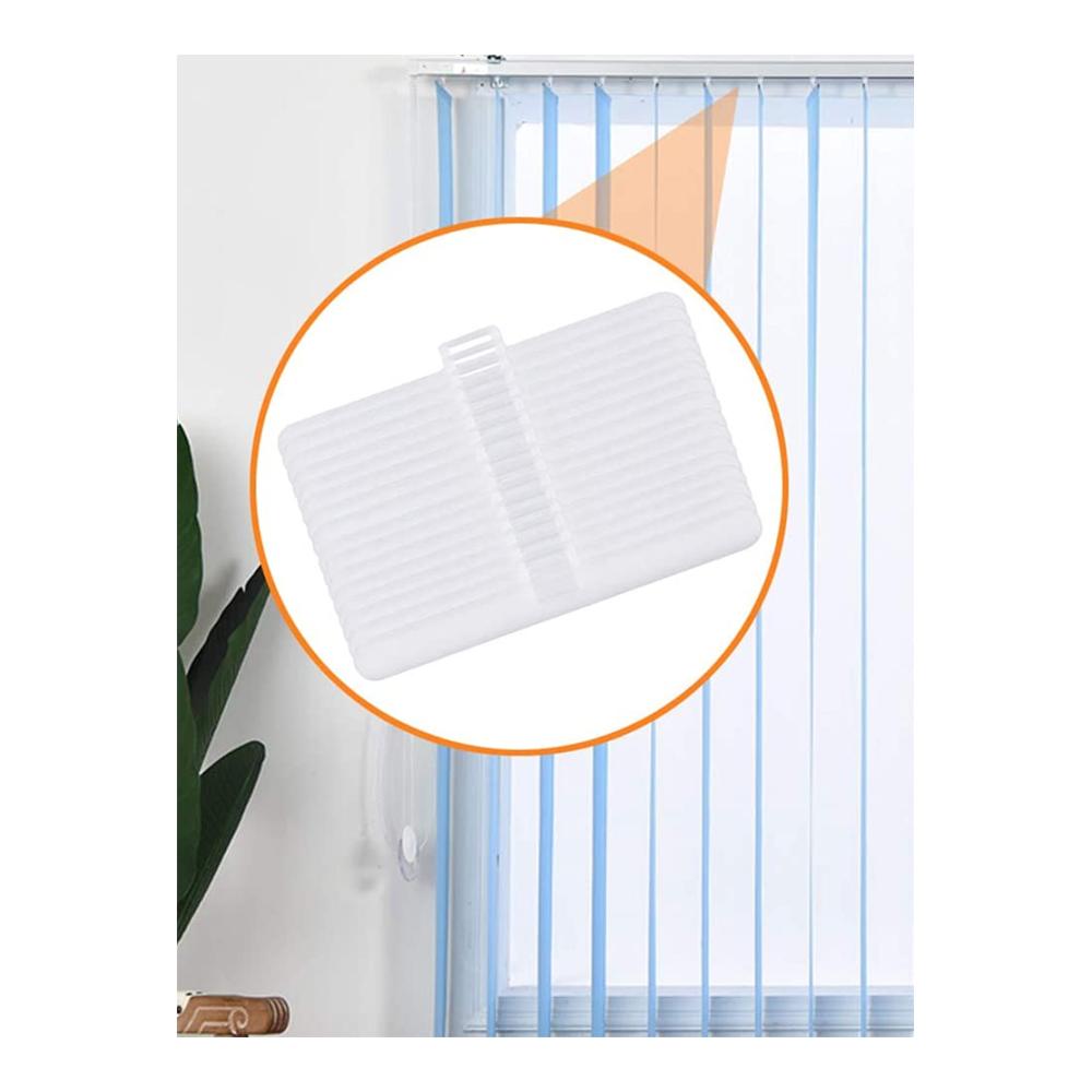 Modernes Set mit 50 Doppelloch Kleiderbügeln für 127mm Seitenzug- & Springrollos | Ouken Vertikale Lamellen Aufhänger für perfekte Ordnung | Einfache Montage und Halt