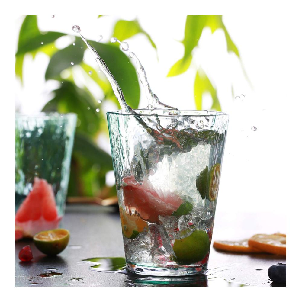 Wassergläser Edle Trinkgläser für Saft und Wasser 230ml Glasbecher Set 6 Stück Spülmaschinenfest Hochwertiges Glas Klar und elegant Perfekt für den täglichen Gebrauch Gesundes Trinken Genießen Sie Ihre Getränke stilvoll