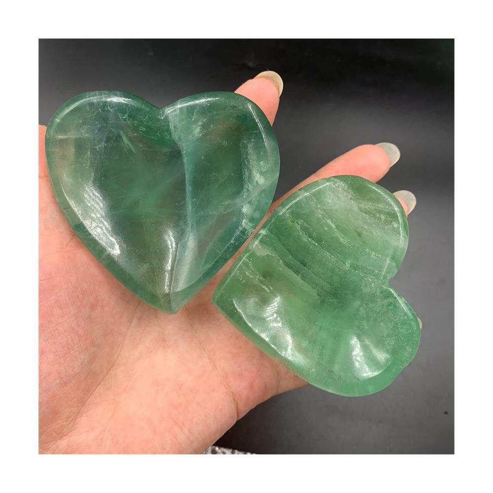 Aschenbecher aus Naturfluorit-Quarzkristallschale - Edler Raucherteller für stilvolle Dekoration - Einzigartiges Geschenk für Zuhause & Büro (Farbe Mondlicht