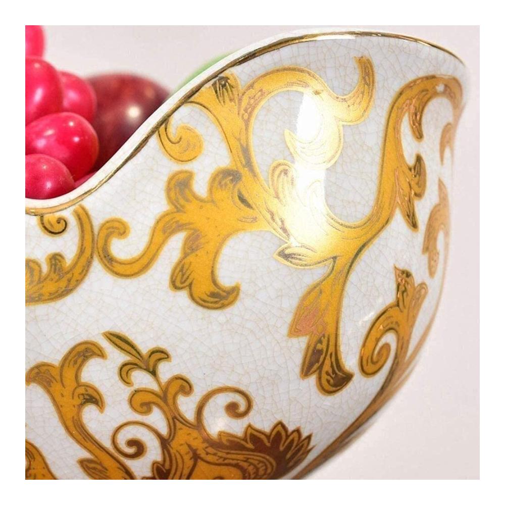 Exquisite Obstschalenhalter Keramische Schüssel für Küchenzähler & Tischdekor - Dekorative Fruchtschale mit kreativem Design - Perfekter Mittelpunkt für Desserts und mehr