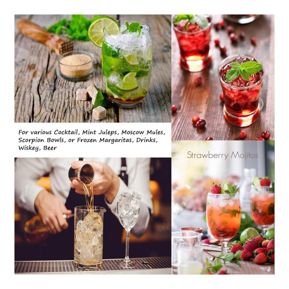 Cocktail-Sets Profi Barkeeper Kit mit Eisbeutel und Eiscrusher – Premium Bar Werkzeuge und Zubehör für die Hausbar – Inklusive Leinentasche – 4-teiliges Set für perfekte Cock