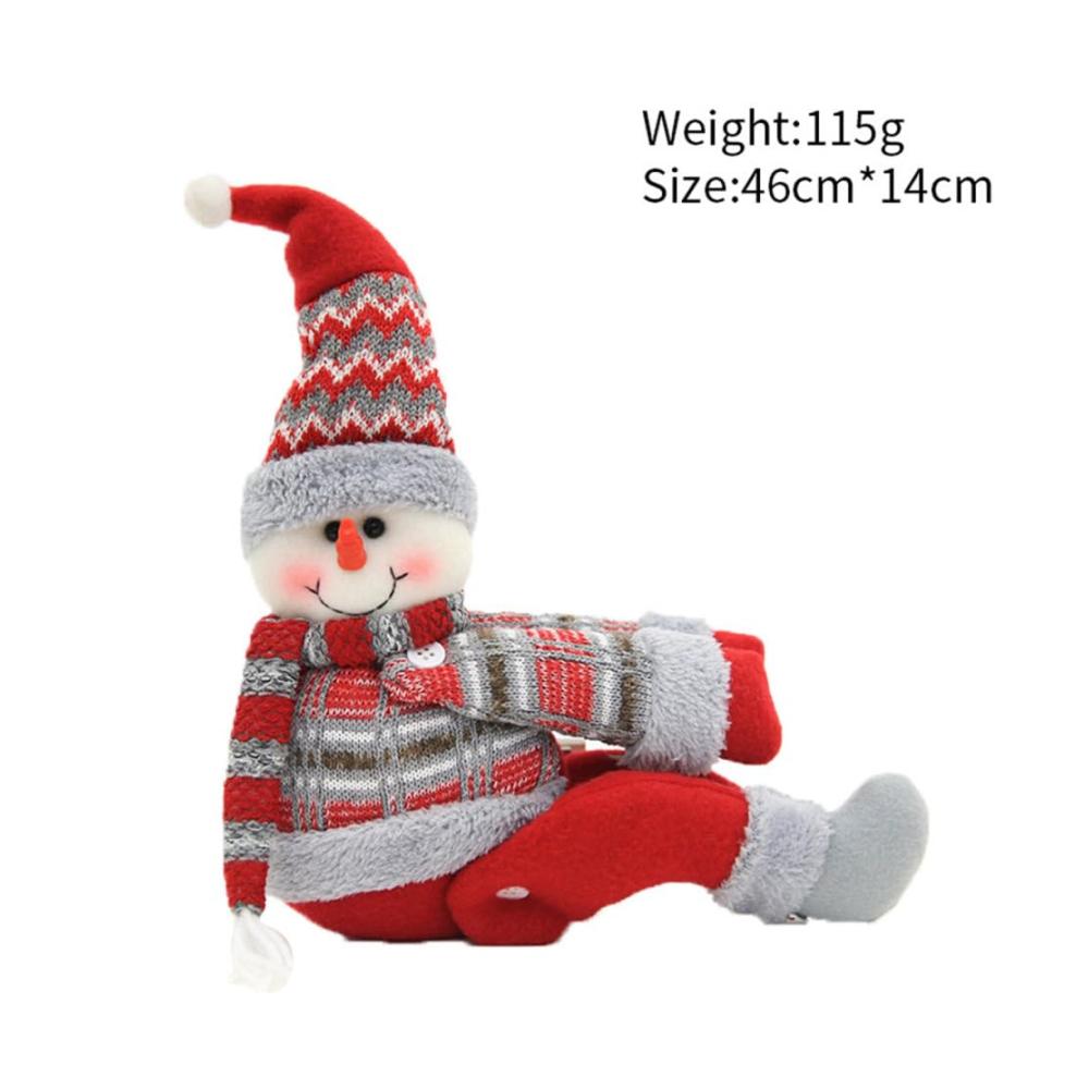 Exklusive 3-teilige Weihnachtsvorhang-Raffhalter Dekorieren Sie mit Stil! Festliche Cartoon-Motive - Weihnachtsmann Schneemann Elch. Hochwertiges Design für Möbel- und Vorhangdekoration