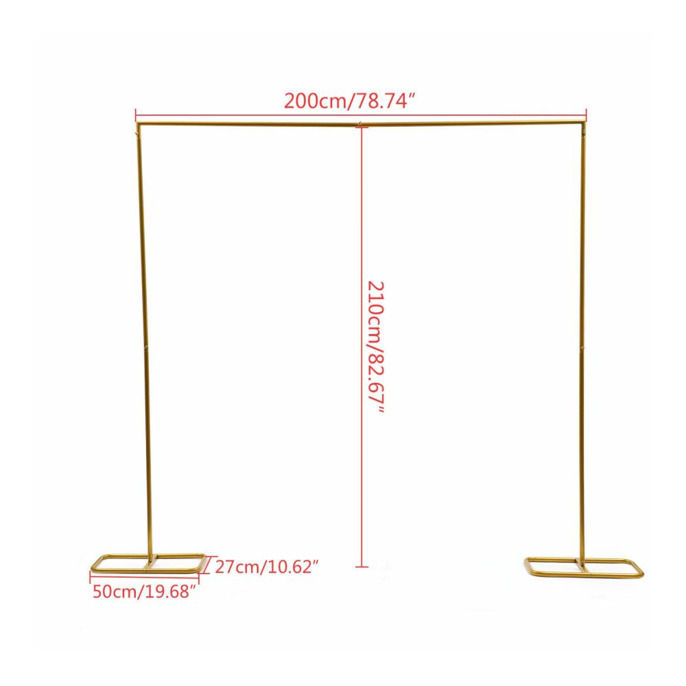 Romantischer Hochzeitstürbogen - Schmiedeeisen Dekoration für Zeremonie & Jubiläum - Metallbogen 6.5FT - Perfekt für Braut Geburtstagsfeier & mehr
