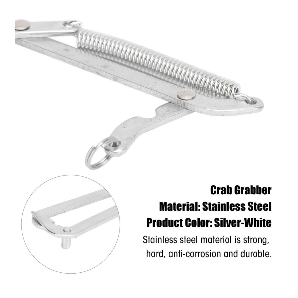 Premium Meeresfrüchtebesteck-Set 2 Edelstahl-Greifer für müheloses Fangen von Krabben Hechten & Raubtieren - Ideale Begleiter für Outdoor-Angeln und kulinar